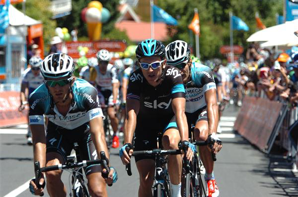 Peter Velits and Geraint Thomas